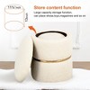 Comfortable Round Upholstered Storage Ottoman - 4 of 4