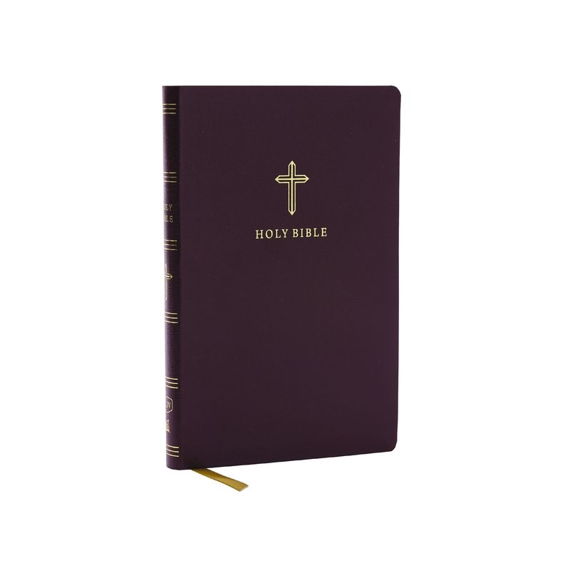 KJV Holy Bible: Ultra Thinline, Burgundy Bonded Leather, Red Letter, Comfort Print: King James Version - by  Thomas Nelson (Leather Bound), 1 of 2