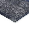 Navy Blue And Denim Blue Patchwork Washable Indoor Outdoor Area Rug - 4 of 4