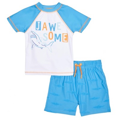 BANANA BOAT - Toddler Boys Short Sleeve Shorts Swim Set