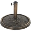 Outsunny Round Patio Umbrella Base, 26 lbs Resin Umbrella Stand Base, Patio Umbrella Holder for 1.3"/1.5"/1.9" Umbrella Poles - 4 of 4