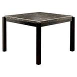 HOMES: Inside + Out Bailey II Marble Top Counter Height Dining Table - Black