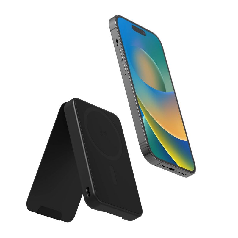 mophie Snap+ Juice Pack Mini with Stand Portable Magnetic Phone Charger 5000mAh Power Bank, 4 of 8