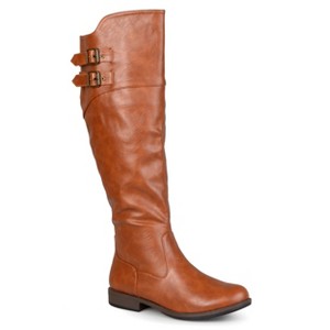 Journee Collection Womens Tori Stacked Heel Riding Boots - 1 of 4
