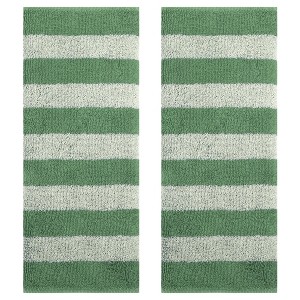 REGALWOVEN Bathroom Striped Pattern Cotton Soft Absorbent Hand Towel 13 x 29 Inch - 1 of 4