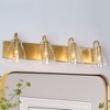 LNC Charm Gold and Glass Globe Modern/Contemporary Vanity Lights, 2 Light/ 3 Light/4 Light - 2 of 4