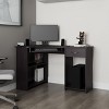 47.2" Wood L-Shaped Computer Desk with Drawer and Open Shelves, Corner Workstation for Home Office -3irtyhousy - 2 of 4