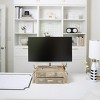 Blu Monaco Gold Monitor Stand with Drawer – Computer Monitor Riser with Storage – Laptop Stand for Desk with Storage - 2 of 4