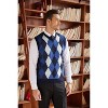 COOFANDY Men's Sleeveless V Neck Pullover Sweater Slim Fit Casual Argyle Sweater Vest - 2 of 4