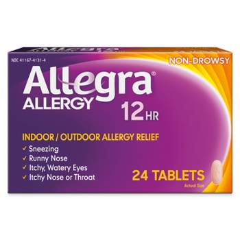 Allegra 12 Hour Allergy Relief Tablets - Fexofenadine Hydrochloride - 24ct