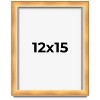 PosterPalooza | Minimalist Shadow Box Brown Picture Frame - UV Acrylic, Backing, Hanging Hardware - 2 of 4