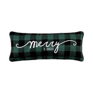 C&F Home 9" x 22" Merry Christmas Embroidered Throw Pillow - 1 of 4