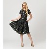 Unique Vintage Women's Dahlia Swing Dress - 3 of 4