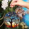 Tree of Life Ornament, Christmas Decoration, Holiday Present Idea, Heirloom Keepsake, Round Ceramic, Bauble Present, Tree of Life - 3 of 4