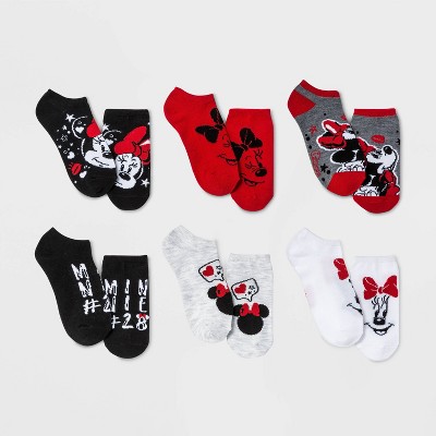 Kids' Minnie Mouse 6pk Socks
