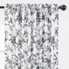 Chanasya 2pk Toile Print Faux Linen Semi Sheer Window Curtain Panels - Set of 2 - 4 of 4