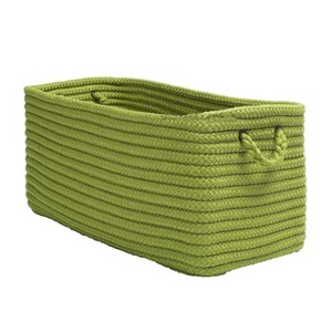 Colonial Mills Modern Farmhouse Home Basket - Pistachio 16"x8"x10" 100% Polypropylene Rectangle - 1 of 1