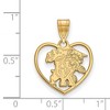 Black Bow Jewelry 14k Yellow Gold Plated Sterling Silver Kentucky Wildcats NCAA Pendant - 2 of 3