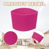 Unique Bargains Silicone Protective Heat Resistant Non Slip Coffee Cup Sleeve 6 Pcs - 3 of 4