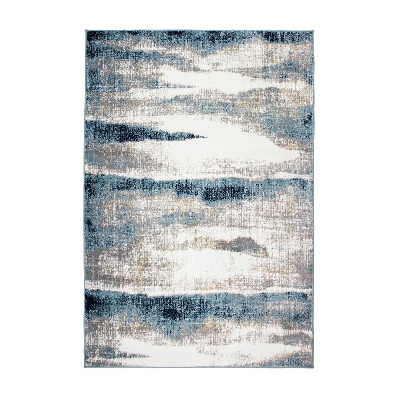 World Rug Gallery Contemporary Abstract Waves Area Rug, 1 of 13