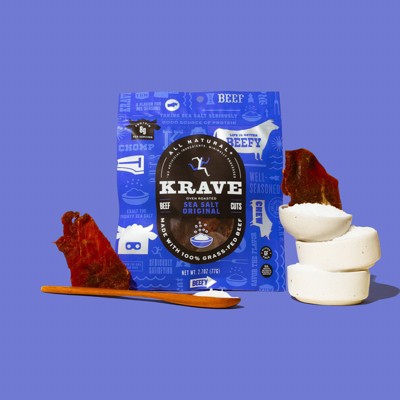 Krave Sea Salt Original Beef Jerky - 2.7oz