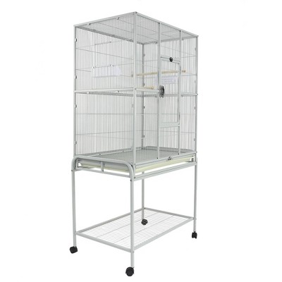 Platinum Large Flight Bird Cage with Stand and Storage Shelf