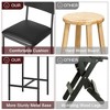 Garvee 4-Piece Bar Stool Set - 25.5" Upholstered Counter Height Stools w/Back & Footrest, For Counter Bar, Island, Easy Assembly - 4 of 4
