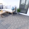 DSVIMOY 12" Patio Deck Tiles, 30pcs DIY Module Interlocking Decking Tiles, Floor Tile for Porch Poolside, Balcony, Brown, 12"*12"*0.8" - 2 of 4
