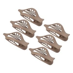Unique Bargains Women's Plastic Hair Claws 4.69"x1.89"x1.02" 6 Pcs - 1 of 4