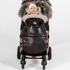 Cover Baby 0-3 Years Organic Premium Gray Wool Adjustable Footmuff in Pastel Black - 2 of 4
