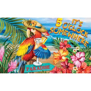 Briarwood Lane Doormat 30x18 Indoor Outdoor 5 O'clock Paradise Summer For Summer Doormat - 1 of 4