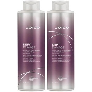 Joico DEFY DAMAGE Protective Shampoo & Conditioner (33.8 oz LITER XXL) Duo Set, Color-Treated Hair, Strengthen Bonds & Preserve Hair Color Kit - 1 of 4