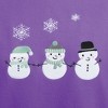 Collections Etc Snowman Trio Fleece Pj Set - image 3 of 4