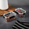 Racxily (2 pack) 2 Pack of 2 Cup Food Storage Containers, Clear - 2 of 4
