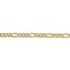 Black Bow Jewelry 4.75mm, 14k Yellow Gold, Hollow Figaro Chain Bracelet - 2 of 4