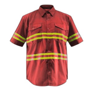 Premium High Visibility Hi Vis Reflective Safety Work Shirts - Half Sleeve - 1 of 4