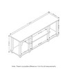 Furinno 3-Tier TV Stand for TVs up to 50" TV Entertainment Media Console Center with Square Tube,Americano/Black - 3 of 4
