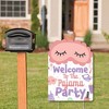 Big Dot of Happiness Pajama Slumber Party - Party Decorations - Girls Sleepover Birthday Party Welcome Yard Sign - 2 of 4