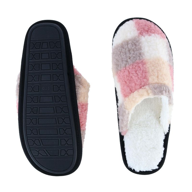 Polar Extreme Women's Multi Color High Pile Fleece Lined Slippers, 3 of 4