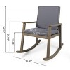 Christopher Knight Home Murad Modern Patio Acacia Wood Rocking Chair with Cushions - 3 of 4