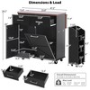 Grungis 47.2" Kitchen Island Cart with Removable Side Racks & 2 Drawers,Kitchen Island on Wheels with Towel Rack,Island Table for Kitchen - 3 of 4
