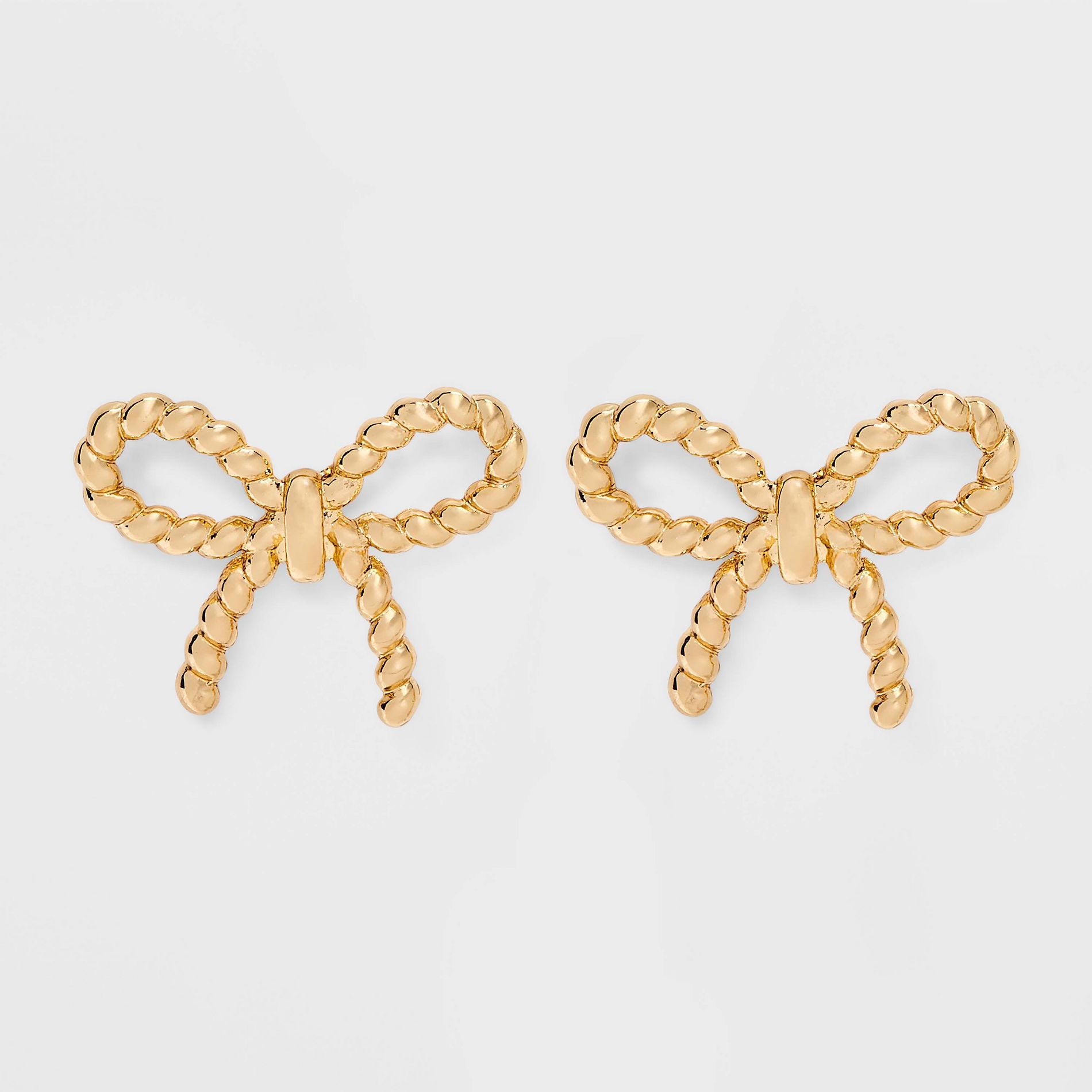 Simple Bow Earrings - A New Day™ Gold