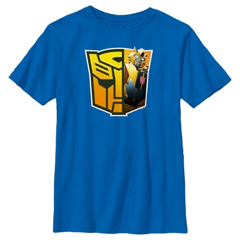 Boy's Transformers: Earthspark Bumblebee Autobots Logo T-shirt - Royal Blue  - Medium : Target