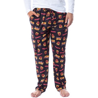 Marvel Mens' Deadpool Chimichangas Food Truck  Sleep Pajama Pants Black