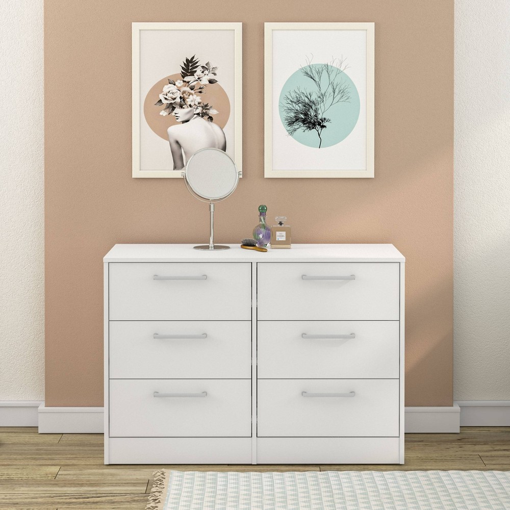 Polifurniture Juliette 6 Drawer Dresser White