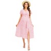 Maternity Dress  Casual Ruffle Hem Mini Dress Flowy Boho Long Dresses - 4 of 4