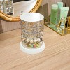 HTUTWOO Rotating Jewelry Box,Small Jewelry Organizer Box and Earring Holder,5 Layer Travel Jewelry Case With Lid,for Earrings Bracelets - 2 of 4