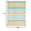 Lahome Waterproof Outdoor Back to College Series Reversible Boho Plastic Straw Mat for Patio,Balcony,Deck - 3 of 4