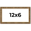 PosterPalooza | Panoramic Textured Gold Picture Frame - UV Acrylic, Foam Board Backing, Hanging Hardware - 3 of 4