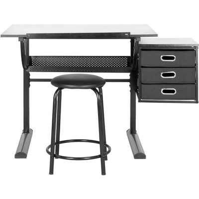 Harvard Writing Desk - White/Black - Safavieh